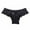 Black-C, variant on Women's High-Leg Brief Panty with Lace Back Coverage Full Rise Briefs Underwear L Black