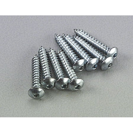 Dubro Products DUB526 2 x 0.5 in. Button Head Sheet Metal Screws - Pack of 8