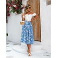 thumbnail image 5 of Zeagoo Womens Casual Boho Skirt Polka Dot High Waist Pleated A-Line Swing Midi Skirts with Pockets, 5 of 5