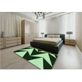 thumbnail image 4 of Ahgly Company Indoor Rectangle Patterned Light Green Area Rugs, 7' x 9', 4 of 6