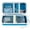 Blue, variant on Case Compatible with Texas Instruments TI-30XS for MultiView Scientific Calculator, Storage Holder Carrying Organizer Bag with Mesh Pocket for Pens, Pencil, Batteries and Accessories (Box Only) -Blue