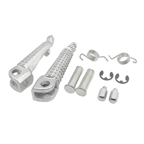 Juego de clavijas de pie Reemplazo directo Piezas de repuesto fáciles de instalar Kits de reposapiés de pedales aptos para Zzr1200 ZX-14 para frente DYNWAVEMX Pedal del reposapiés