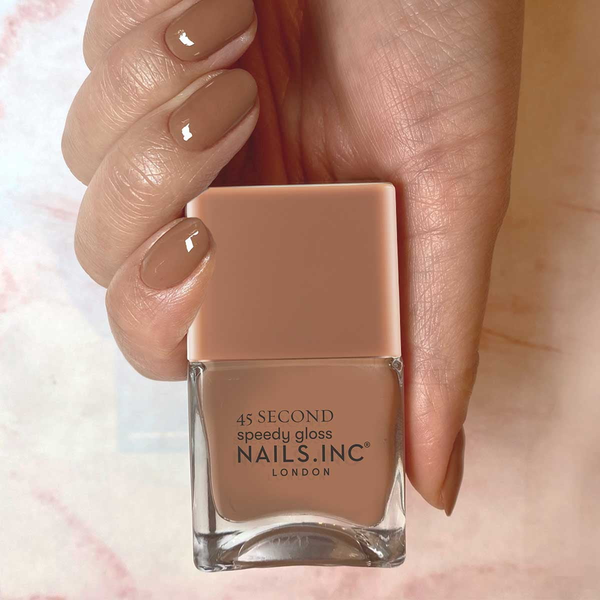 Nails.INC Quick Drying Nail Polish, Tori, Caramel Nude, 0.47 fl oz
