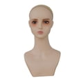 thumbnail image 4 of Maniquí Cabeza Soporte Exhibidor Gorro Peluca Soporte Accesorios PVC Ligero Fácil de Limpiar Adecuado para Salón Tienda Fotografía Entrenamiento Maqui Estilo F, 4 of 8