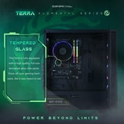 Periphio Terra Gaming PC Desktop Bundle, AMD Ryzen 5 with Vega Graphics for 1080p PC Gaming, 16GB RAM, 1TB NVMe Storage, Windows 11 Gaming Computer
