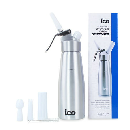 ICO Professional Aluminum Whipped Cream Dispenser, 1 (Best Way To Whip Cream)