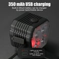 thumbnail image 5 of 4-Light LED Bike Headlight with High/Low Beam, USB Rechargeable, 300 Lumens, 7 Modes, Waterproof for Cycling Safety, 5 of 6