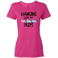 thumbnail image 3 of Inktastic Easter Hanging with My Peeps Pastel Bunnies Women's T-Shirt, 3 of 5