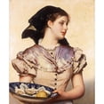 thumbnail image 2 of Karl Gussow 20x23 Black Ornate Framed Double Matted Museum Art Print Titled: The Oyster Girl (1882), 2 of 5
