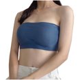 thumbnail image 2 of HAPIMO Everyday Bras for Women Seamless Wrap Chest Camisole Stretch Underwear Comfort Daily Brassiere Traceless Breathable Ice Silk Strapless Lingerie Sales Blue One Size, 2 of 7
