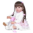 thumbnail image 2 of YLSHRF Poupée Bébé en Silicone 55cm, Poupée Bébé Simulée, Super Mignonne Poupée pour Enfants Jouet Cadeau, 2 of 8