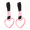 Pink, variant on 2PCS Heart Shaped Car Handle Straps, Rear Bumper Warning Keychain Ring with Drift Charm for Car Exterior Interior Accessories (Pink)