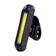 thumbnail image 2 of Luz trasera de bicicleta recargable por USB | LED COB de alto brillo | Luz de seguridad nocturna impermeable para ciclismo | Flash multimodo rojo blanco | ABS ligero | 7,8×3,1×2cm | Montaje portátil, 2 of 6