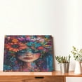 thumbnail image 4 of Fuzoiu Bohemian Colorful Flower Woman Print Canvas Wall Decorative,Modern Artwork Picture Decor Painting,Living Room Bedroom Home Office,Framed Hangable Decorative Artwork Size 30x40, 4 of 6