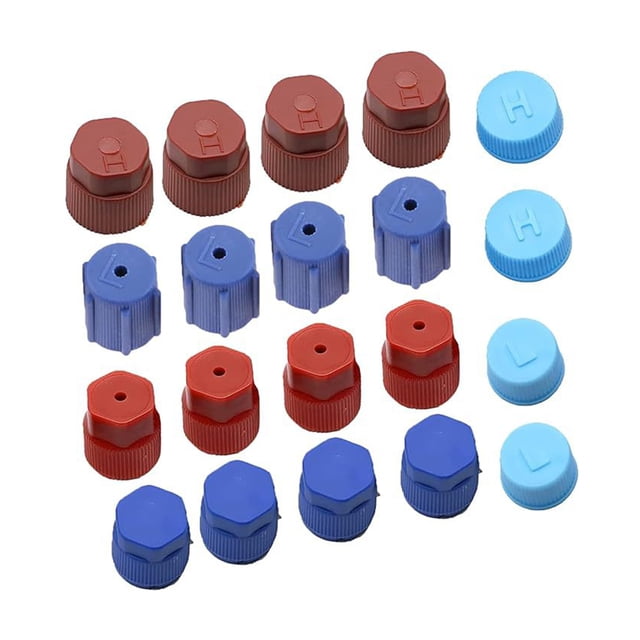 Kenally 20 pack/lote 20 piezas tapa coche R134a/R12 sistema de aire acondicionado tapas de puerto de carga duraderas Vehículos, repuestos y accesorios Mis