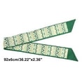 thumbnail image 4 of Unique Bargains 1 Pc Scarf Headband Stylish Neck Scarf for Women Green Beige, 4 of 5