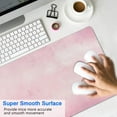 thumbnail image 4 of Sleek and Smooth XXL Desk Pad & Pink Mouse Pad – 31.5x11.8 inches Desk Mat with 3 Levels, Perfect for Computer Keyboard and Home Office Work, 4 of 7