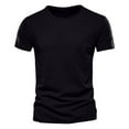 thumbnail image 3 of Hvyesh 3 Pack Workout Shirts for Men Quick Dry Running T-Shirt Short Sleeves Moisture Wicking Crew Neck Tee Athletic Casual Cotton Top, 3 of 6