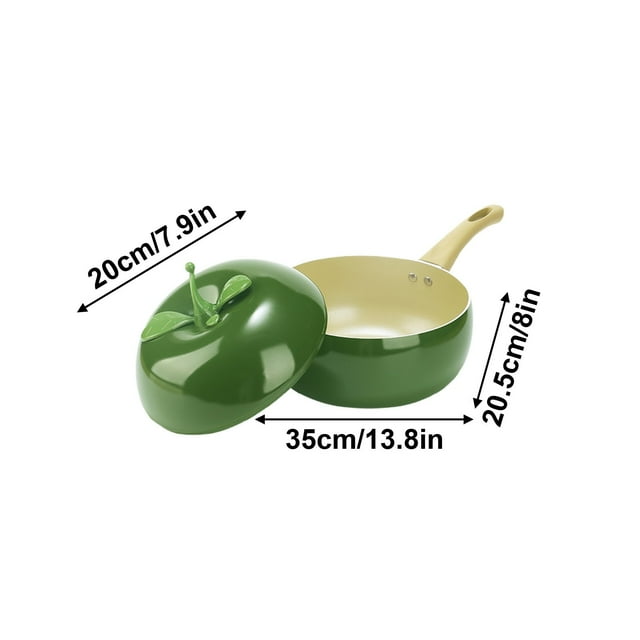 Vwrxbz Nonstick Aluminum Frying Pan Vegetable Shape Kitchen Cookware Household Soup Pot for Induction Cooktop