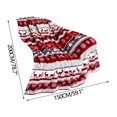 thumbnail image 3 of Up to 70% Off Blanket Hwkond Christmas Blanket Holiday Reindeer Snowflake Printed Flannel Winter Warm Sofa Decoration Cover Blanket,150x200cm, 3 of 4