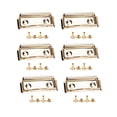 thumbnail image 4 of 6 Piezas Clips para Portapapeles perfecl Montables Metal Ligero Oficina, 4 of 8