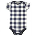 thumbnail image 4 of Hudson Baby Infant Boy Cotton Bodysuits, Brown Navy Mamas Boy 3-Pack, Newborn, 4 of 5