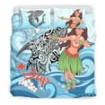 thumbnail image 3 of Yap Bedding Set - Polynesian Girls With Shark, 3 of 4