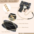 thumbnail image 3 of FORMRS Women Crossbody Purse with Chain Strap Vegan Leather Shoulder Handbag, Gold Art Pattern, 3 of 7
