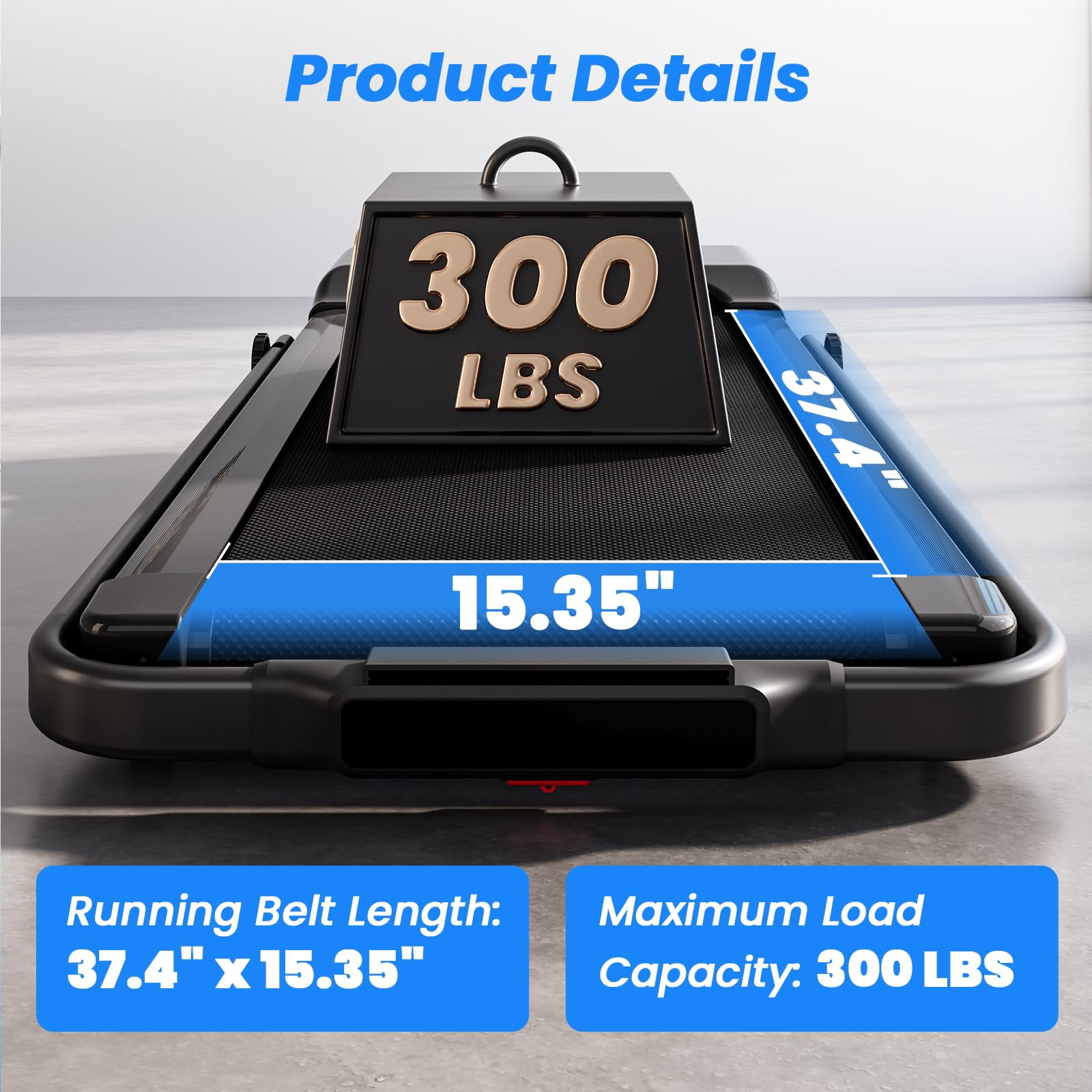 Folding Treadmill for Home,3 in 1 Under Desk Treadmill for Home&Office,Speed Range 7.5mph,300lbs Weight Capacity