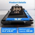 thumbnail image 3 of Folding Treadmill for Home,3 in 1 Under Desk Treadmill for Home&Office,Speed Range 7.5mph,300lbs Weight Capacity, 3 of 7