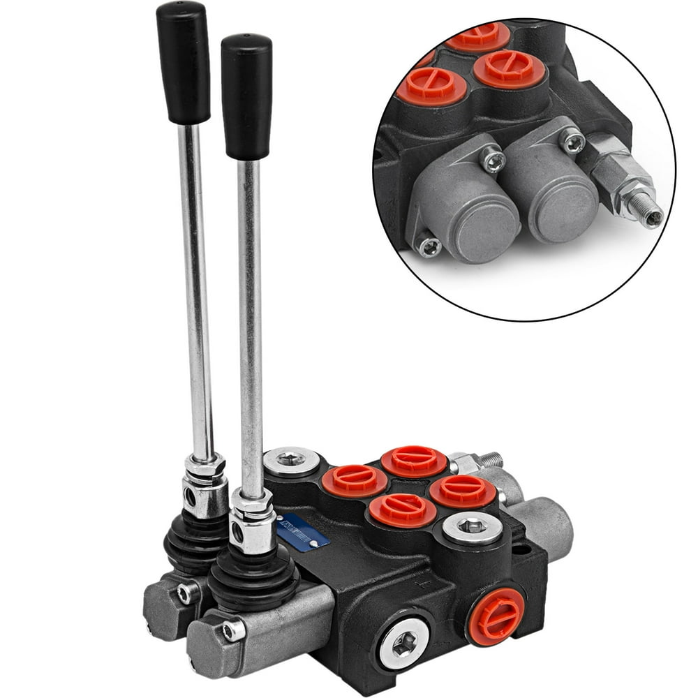 VEVOR Hydraulic Valve 2 Spool Hydraulic Directional Control Valve 11gpm
