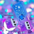 thumbnail image 5 of for Samsung Galaxy A16 with Ring Kickstand, Girls Women Bling Cute Glitter Flowing Liquid Floating Sparkle Cover Gradient Quicksand Case for Samsung Galaxy A16. JB-Purple Blue, 5 of 14