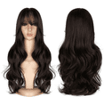 thumbnail image 3 of Ladies Wavy Wigs Long Curly Wigs Synthetic Party Wigs Full Mid Section Wigs Natural Look, 3 of 5