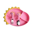 thumbnail image 1 of Bonita alfombrilla de silicona con ventosa para platos y cuencos, bandeja para alimentos, mantel individual para alimentación de bebés y niños H, 1 of 8