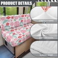thumbnail image 5 of XYZCANDO Stretch Pink Floral RV Dinette Booth Seat Covers - 2 Piece Washable Protector for Camper Travel Trailer, 5 of 7