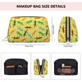 thumbnail image 2 of Colorful Cute Lizard Gecko_A Makeup Bag, Large Capacity Travel Cosmetic Bag for Women Girls- Travel Toiletry Bag Leather Portable Waterproof Makeup Case Organizer with Handle, 2 of 4