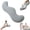 Gray, variant on Pea Pod Body Pillow for Side Sleepers – Ergonomic Cooling Memory Foam with Ice Silk Fabric, Full Body Support for Hips, Legs & Back