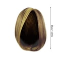 thumbnail image 3 of Women'S Short Blonde Wig Short Hair And Straight Hair Natural Synthetic Wig Dark Root Women'S Front Lace Deep Middle Part Cosplay,Gold Pullover Toupee, 3 of 8