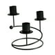 thumbnail image 3 of Candelabro porta velas,Candelabro porta velas candelabro soporte 3 brazos,Pilar de vela cónico de metal alto y largo para bodas,Centro de mesa para fiestas,aniversarios,cenas,eventos y negro, 3 of 8