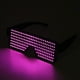 thumbnail image 4 of Gafas LED rosas que iluminan las gafas dinámicas de fiesta Festival Navidad USB recargable LED Rave gafas intermitentes brillantes, 4 of 5