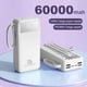 thumbnail image 2 of Power Bank Genérico PB60000 Portátil Blanco 60000mAh 120W 4 Cables USB LED, 2 of 5