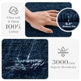 thumbnail image 3 of Alfombra de baño Madison Park Splendor reversible, 100% algodón, color azul marino, 3 of 8