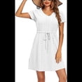 thumbnail image 1 of Vestido de Mujer con Cuello en V y Corta, Color , Talla XL, 1 of 5