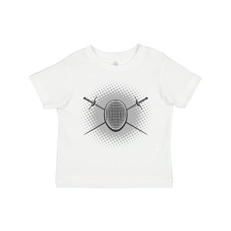 

Inktastic Fencing Mask Foils Halftone Boys or Girls Toddler T-Shirt