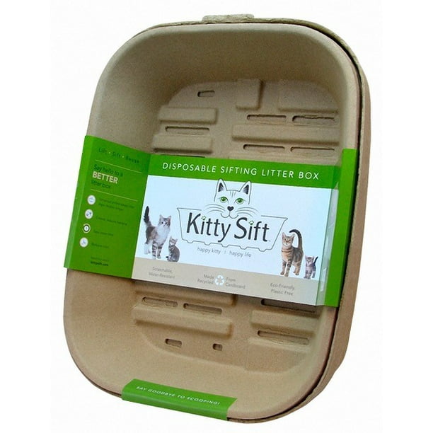 Kitty SiftDisposable, EcoFriendly Sifting Cat Litter Box Large Size