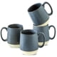 thumbnail image 1 of Juego de tazas de café Hasense Ceramic de 450 ml con asas, color azul oscuro, 1 of 3