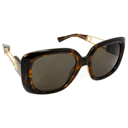 Versace Brown Square Ladies Sunglasses VE4411 108/3 54