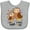 AC-Heather Grey, variant on Inktastic My Oma Loves Me- Cute Owl Family Boys or Girls Baby Bib