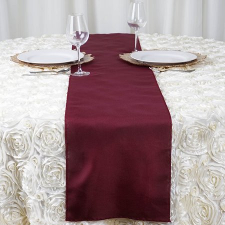 Balsacircle 12 X 108 Polyester Table Top Runner Wedding Party
