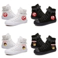 thumbnail image 1 of Roblox-zapatos de lona con Velcro para hombre y mujer, calzado deportivo de ocio para estudiantes, zapatillas con patrón de dibujos animados de Anime, regalos de cumpleaños, 1 of 5